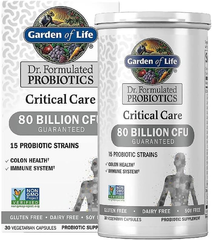Κήπος Ζωής Dr. Formulated Probiotics Critical Care 80 Billion CFU 15 Strains Colon Υγεία και ανοσοποιητικό σύστημα, 30 κάψουλες