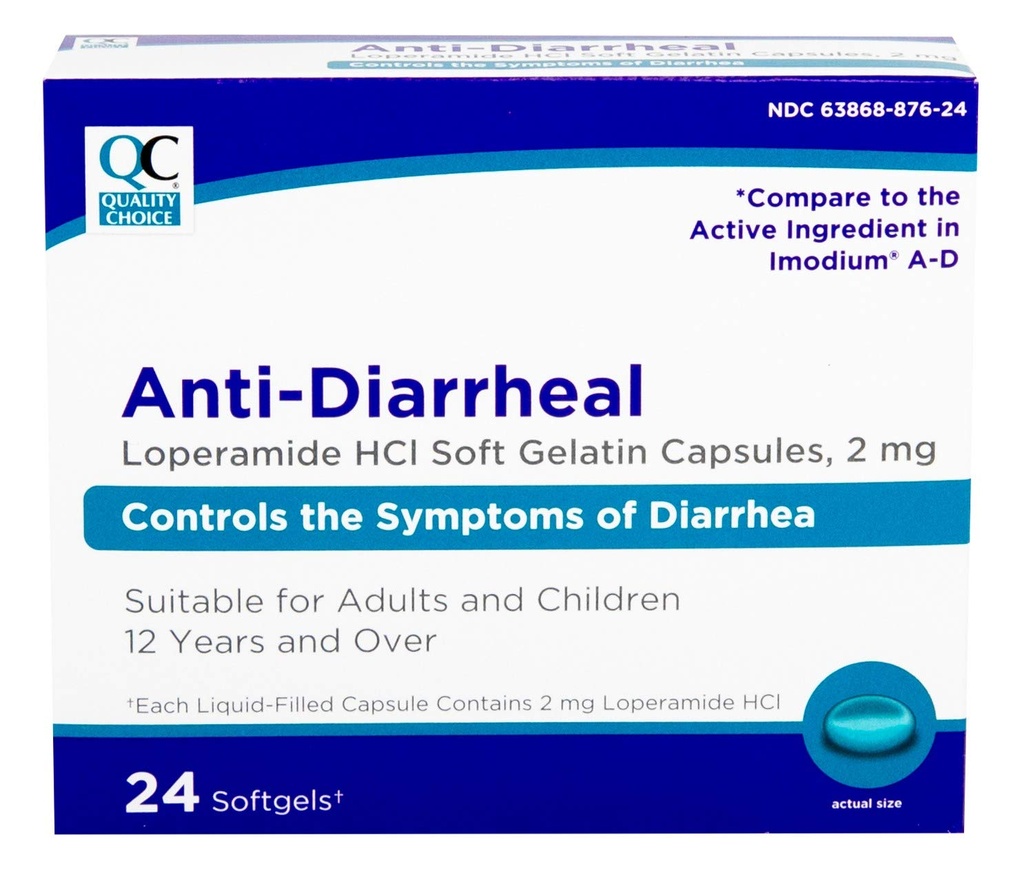 Ποιότητα Επιλογή Loperamide 2mg Anti-Diarrheal 24 Count Softgel