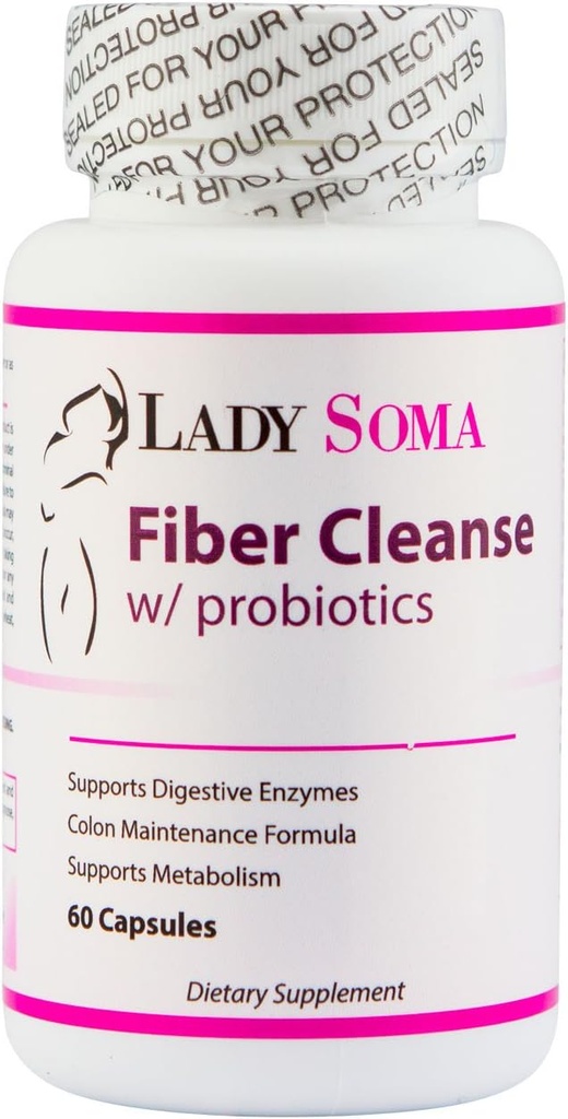 Lady Soma Fiber Cleanse για γυναίκες με προβιοτικά, 60 κάψουλες