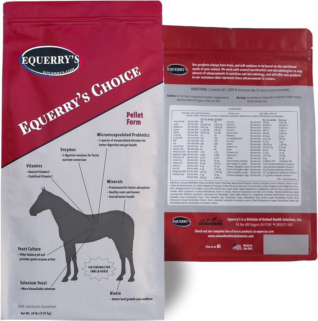 Equerry's Choice Horse Pellets - Πλήρες συμπλήρωμα διατροφής 