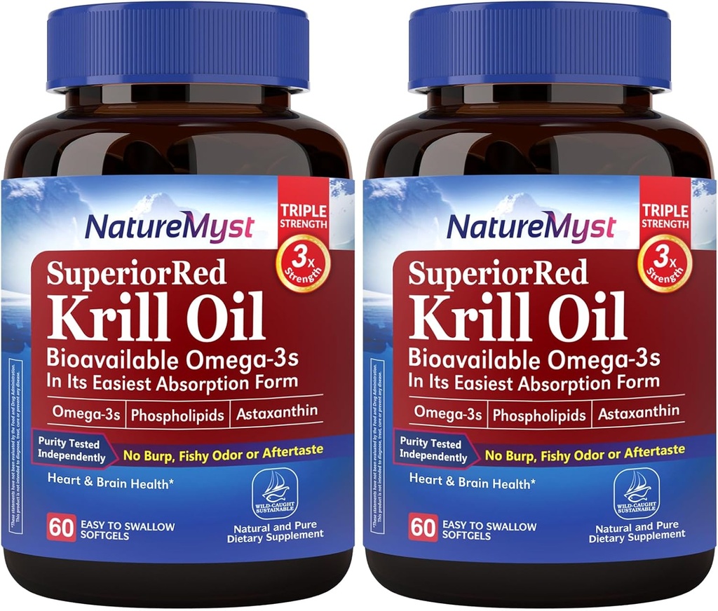 Έλαιο κριλ Ανταρκτικής 1000 mg Softgels, Omega-3s Krll Oil, EPA, DHA, Ασταξανθίνη & φωσφολιπίδια, Heart Health, 120 Softgels, Non-GMO, No Gluten, Made in The USA