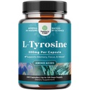 Free Form L Tyrosine 1000mg Per Serving - High Strength L-Tyrosine Supplement for Energy and Focus Support - Amino Acid Nootropic Supplement for Focus Attention and Cognition - 240 Count