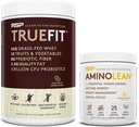 RSP NUTRITION Vegan AminoLean Pre Workout Energy (Pineapple Coconut 25 Σερβίρει) με TrueFit Protein Powder (Chocolate 2 LB)