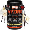 LABRADA Hydro 100% Αμιγής υδρολυμένη σκόνη ισομερών πρωτεϊνών ορού γάλακτος, χωρίς λακτόζη, 6g BCAA’s, 4.5g Γλουταμίνης, πιο γρήγορου στιλπνώματος ορός γάλακτος Διαθέσιμος, άμεσο αναμειγνύοντας, νοστιμότατο γεύση 20 εξυπηρετούν (Βανίλια)