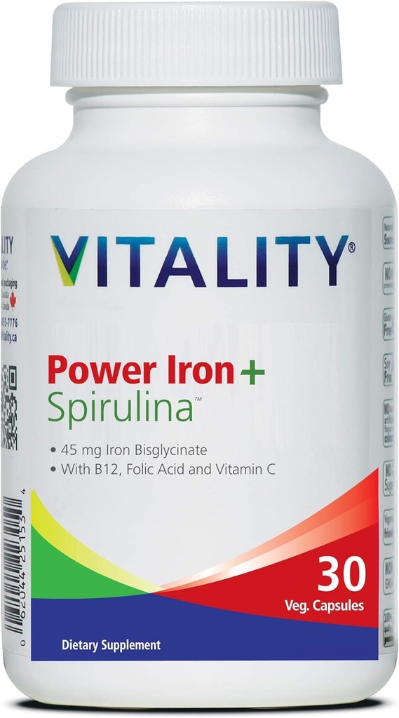 Vitality Power Iron + Spirulina 