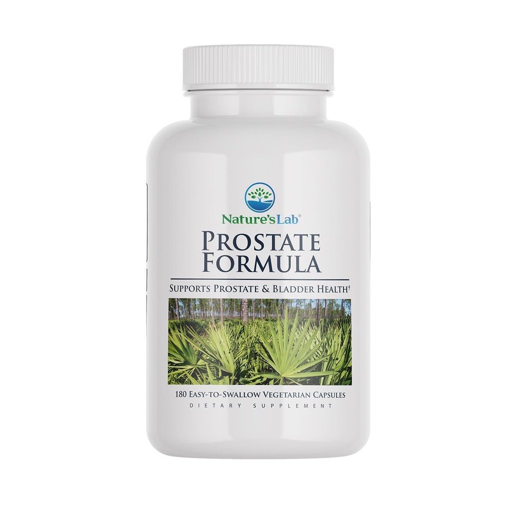Nature's Lab Prostate Formula - Υποστηρίζει την υγεία του προστάτη και της ουροδόχου κύστης - 180 κάψουλες