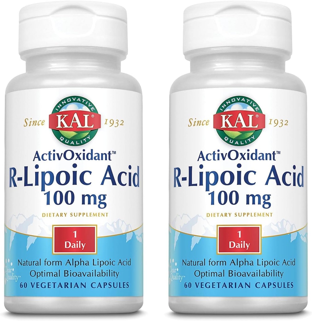 KAL 100 Mg R-lipoic Acid Activoxidant δισκία, 60 Count 