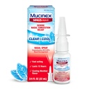 Mucinex Sinus-Max Nasal Spray Αποσυμφορητικό, 12 ώρες Over-The-Counter Medication Spray για Sinus Relief, Ρινικά Αποσυμφορητικά για Ενήλικες & Sinus Συμφόρηση, Ψύξη Menthol, 0,75 Fl Oz