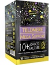 ACTIF Telomere Mega Support με 10+ Παράγοντες, μη ΓΤΟ, Τελομεράση και συμπλήρωμα DNA για την ενέργεια, τη μνήμη και την καταπολέμηση της γήρανσης, Made in USA, 60 Count