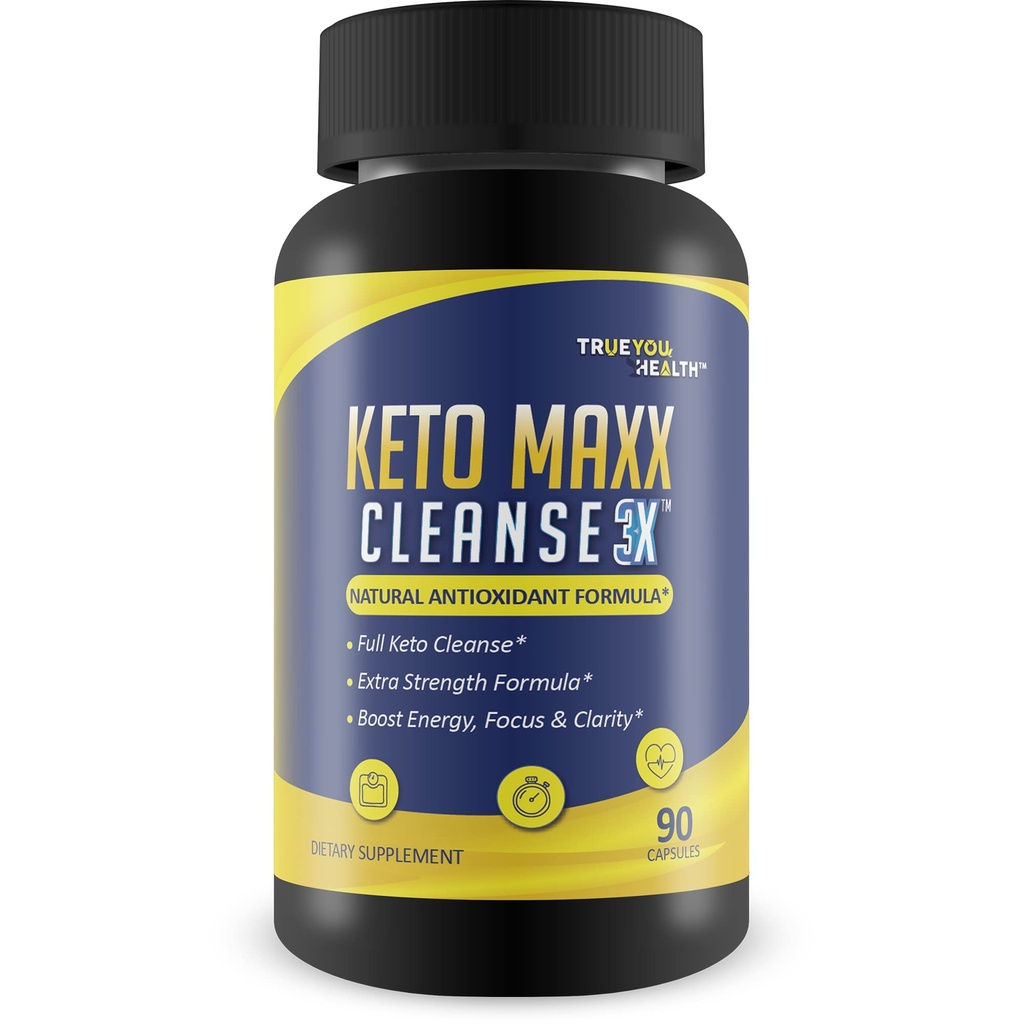 Keto Maxx Cleanse 3X - Keto Friendly Cleanser - 90 Day Supply - Καθαρισμός & Detox Υποστήριξη - Βοήθεια Απορρίμματα, Τοξίνες, & Προσμείξεις - Aid Digestation, Υγεία των Ούρων, & Μειωμένη Φλεγμονή - Ενισχύστε την ενέργεια