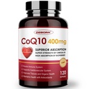 ZEBORA CoQ10-400mg-Softgels με PQQ, BioPerine & Omega-3, Coenzyme Q10(Ubiquinone) συμπλήρωμα για την υψηλή απορρόφηση, ισχυρό-αντιοξειδωτικό, υποστήριξη καρδιά & ενέργεια-παραγωγή, 120 υπηρεσίες