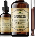 Sarsaparilla Liquid Extract – Smilax officinalis βοτανικό συμπλήρωμα – Μη ΓΤΟ, Χωρίς αλκοόλ, Χωρίς γλουτένη, Φυσικό τονωτικό ρίζας – Παραδοσιακή βοτανική ευεξία – Σταγονόμετρο 2 ουγγιών