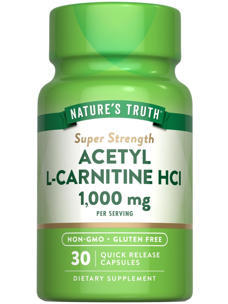 Nature's Truth Acetyl L-Καρνιτίνη 1000mg  Συμπλήρωμα