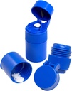 EZY DOSE 3 Compartment Pill Crusher, Cutter και Grinder, Καθημερινή χρήση, Χάπια με ασφάλεια κοπής, Βιταμίνες, δισκία, Ακριβής και εύκολη κοπή, Ανοξείδωτη λεπίδα, Αποσπώμενα Κύπελλο Ποτού, Μπλε, BPA Δωρεάν