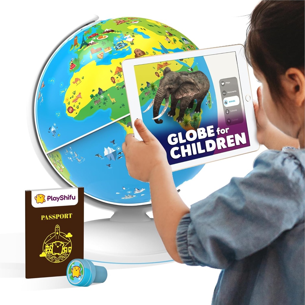 PlayShifu Globe for Children – Orboot Earth: Interactive Kids Globe με 1000+ Facts on Animals, Places & Monuments 