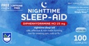 Βοήθεια για τη Νύχτα Βοήθεια για τον Ύπνο Diphenhydramine HCI 25 mg, 100 Mini Caplets 