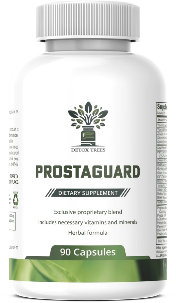 ProstaGuard Prostate Supplement - Συμπληρώματα Prostate για άνδρες με Saw Palmetto Extract, Pygeum Africanum, Βήτα σιτοστερόλη και ψευδάργυρος για την υγεία του προστάτη & ούρα Φυλλαδική υγεία