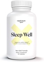 Sleep Well Natural Sleep Aid – Συμπλήρωμα Φόρμουλας για Ενήλικες w/Magnesium, L-Θεανίνη, GABA & Σεροτονίνη – Συμπλήρωμα Υποστήριξης για Ενήλικες (60 Κάψουλες, 30 Υπηρεσίες)