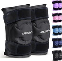 APEXUP Ice Pack για ανακούφιση από τον πόνο στο γόνατο, μεγάλη επαναχρησιμοποιήσιμη περιτύλιξη μετά τη χειρουργική επέμβαση, εύκαμπτο τζελ κρύο πακέτο για τραυματισμούς, ανακούφιση πόνου για την πλάτη, ώμο, αγκώνα, αστράγαλο και πόδι (μαύρο, L, 2PK)