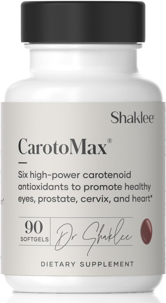 Shaklee - CarotoMax- Advanced Eye Health Formula w/ 6 Βασικά Καροτενοειδή - Υποστηρίζει Όραμα - Lutein, Zeaxanthin, Beta-Carotene, Ασταξανθίνη - Προάγει τη Macular Υγεία - 90 Softgels