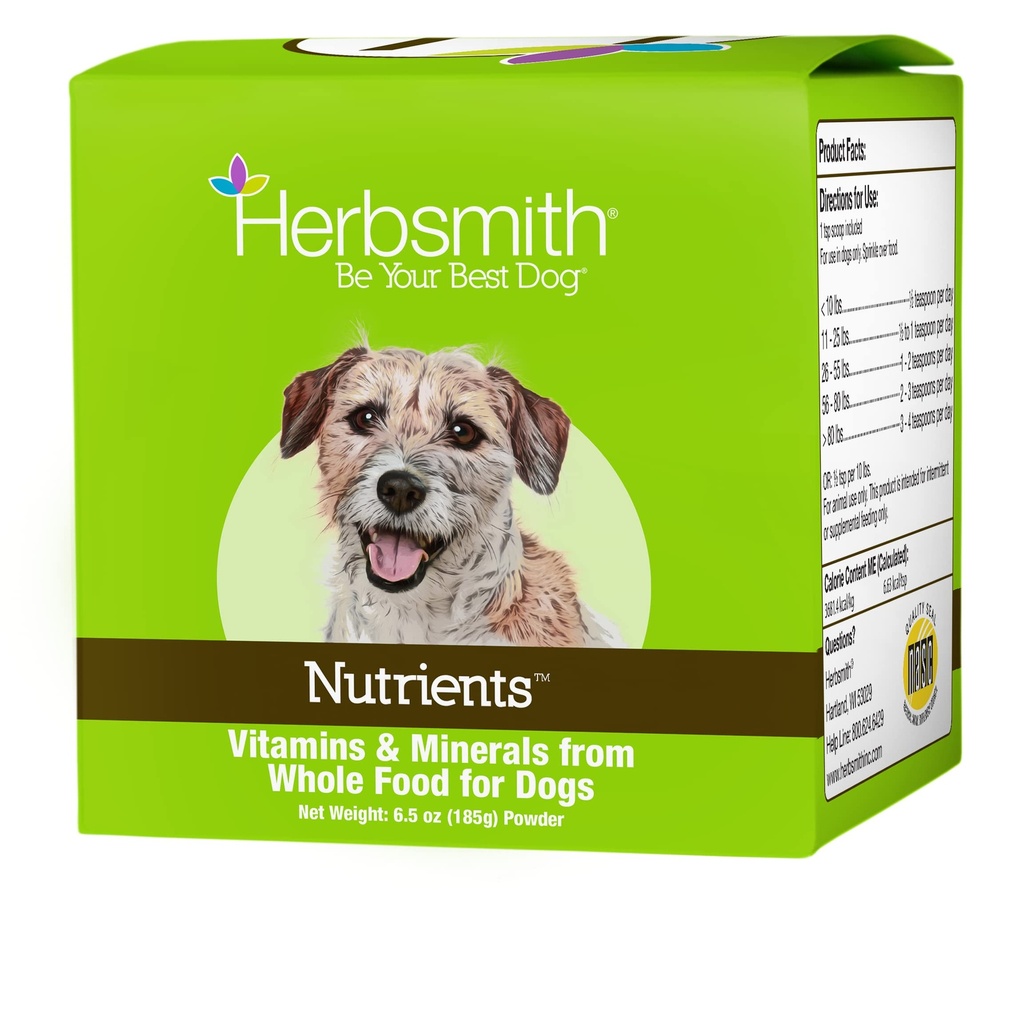 Τροφές βοτάνων Superfood Dog Multivitamin με Βιταμίνες & Ορυκτά από Whole Foods Boost Kibble ή DIY Raw με Αντιοξειδωτικά για κουτάβια σε Seniors - 6,5 oz