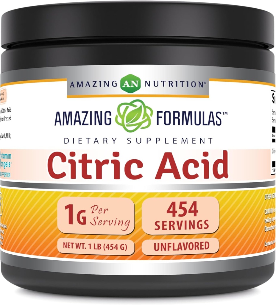 Amazing Formulas Citric Acid Powder Supplement 