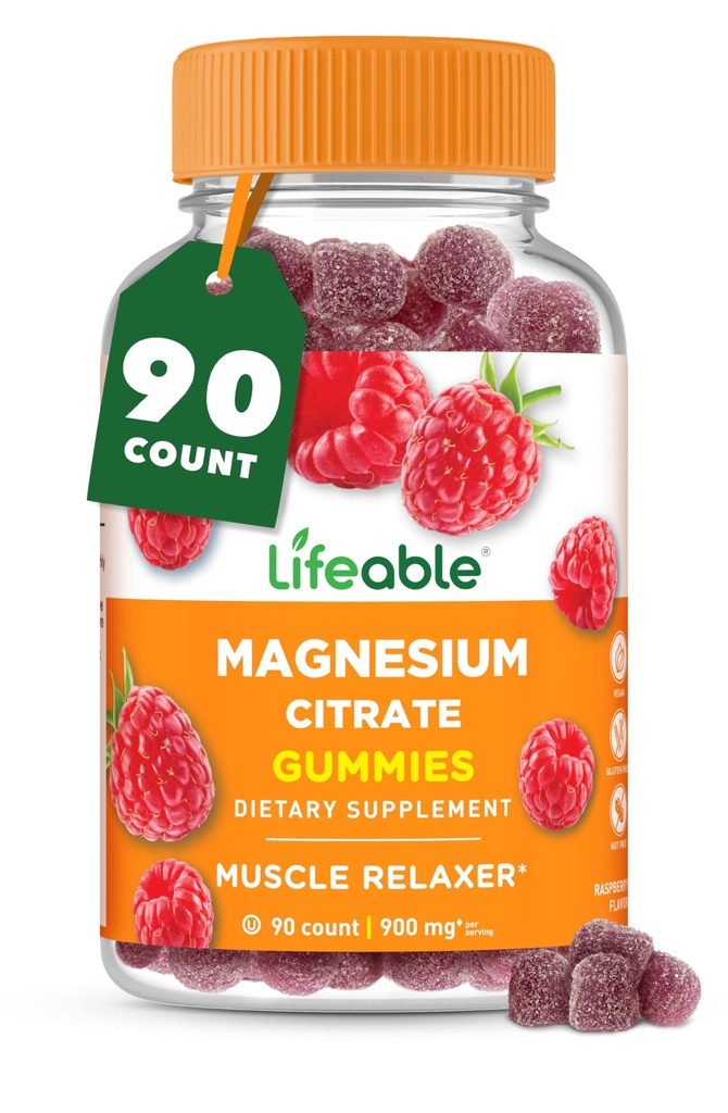 Ζωηρό Μαγνήσιο Gummies για ενήλικες 