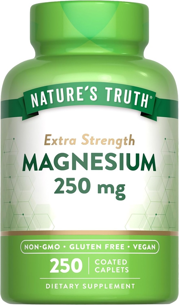 Nature's Truth Magnesium Supplement for Women & Men 