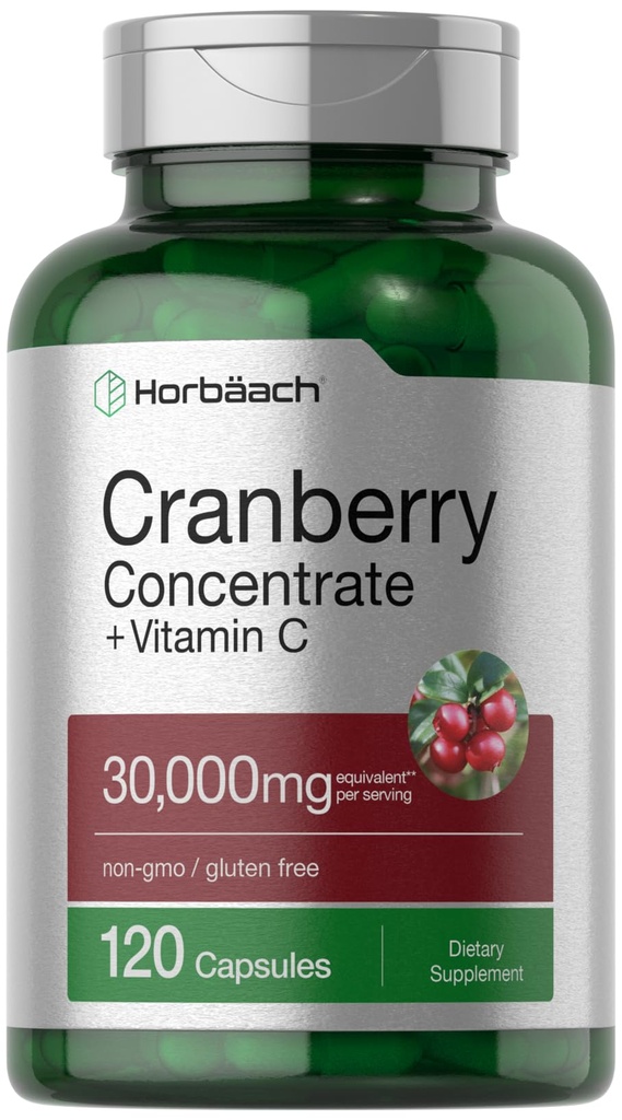 Horbäach Cranberry συμπυκνωμένο εκχύλισμα χάπια + βιταμίνη C 