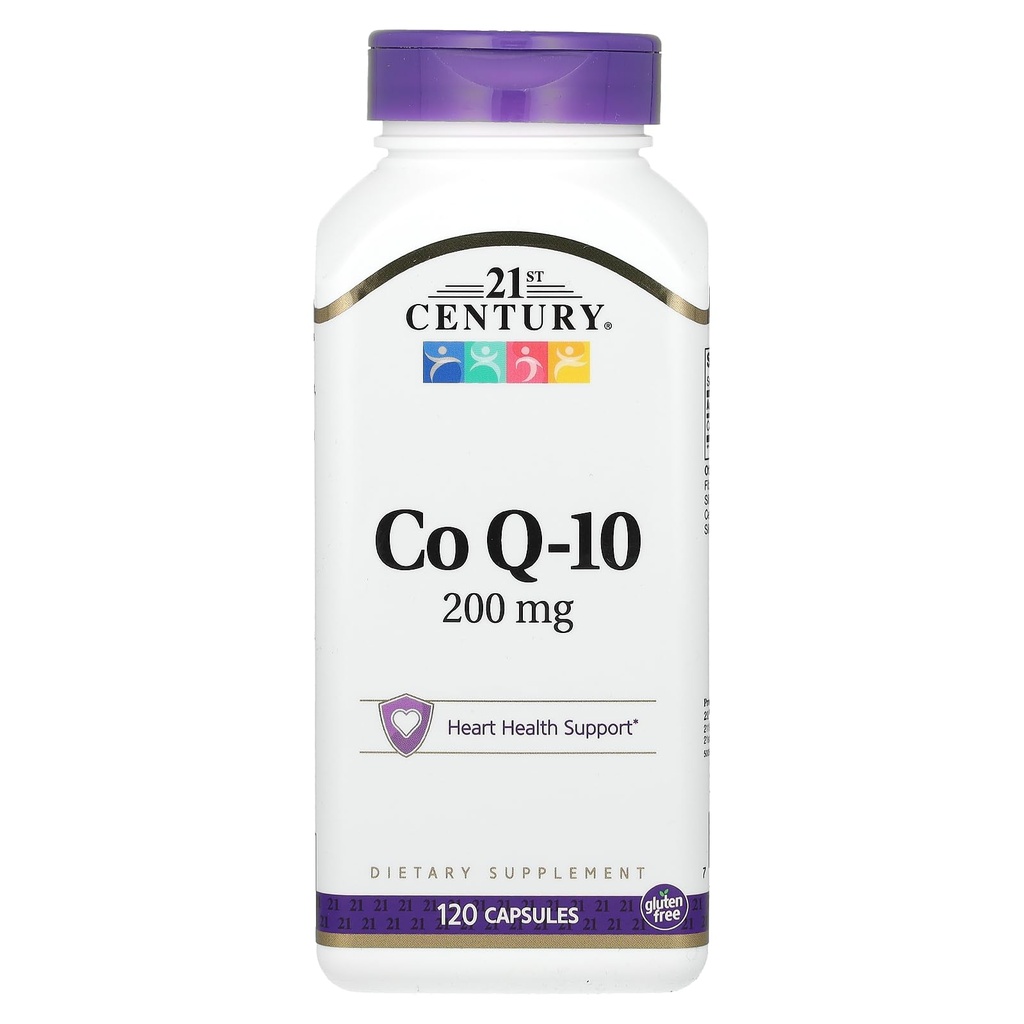 21ος αιώνας Co Q10 200 mg Καψάκια, 120 κόμης (27435)