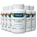 Pattern Wellness Ashwagandha Complex for Men & Women – Organic KSM-66® & Black Pepper Extract – Supports Stress Response & Energy Balance – Non-GMO – 360 Vegan Capsules