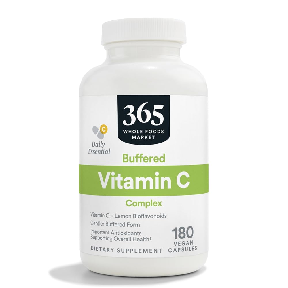 365 από το Whole Foods Market, Buffered Vit C w/Bioflavonoids 500 MG, 180 CT