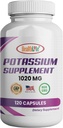 HealthLife συμπλήρωμα καλίου, 1020 mg, 60 Σερβιέτες, 120 καπάκια, Διττανθρακικό κάλιο