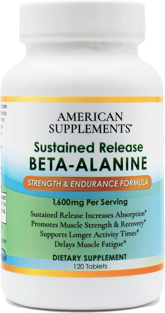 Παρατεταμένη αποδέσμευση Beta- Alanine- Strength & Endurance Formula-1. 600 mg 120 Tablet