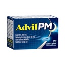 Advil PM Πόνος Reliever και νυχτερινή βοήθεια ύπνου, ιατρική του πόνου με Ibuprofen για την ανακούφιση του πόνου και διφαινυδραμίνη Κιτρικό για μια βοήθεια ύπνου - 20 Καλύμματα