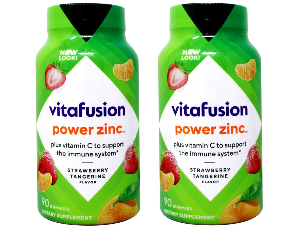 Vitafusion Power Zinc Gummy Βιταμίνη 2 Φιάλη (180 ct Εντελώς.)