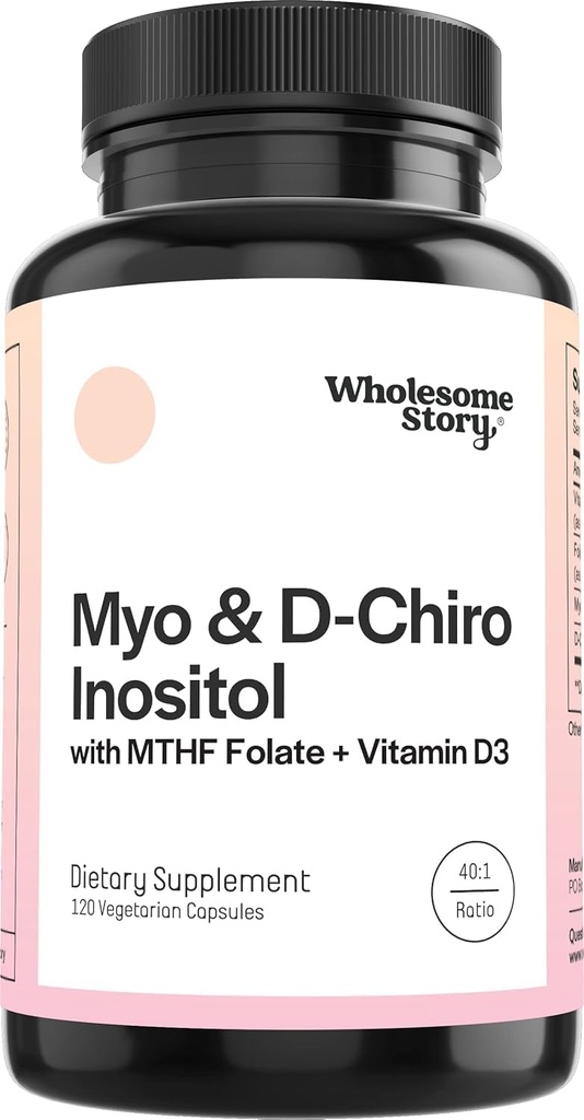 M-y-o in-os-itol & D-Chiro Inositol Κάψουλες με MTHF, Folate, Βιταμίνη D