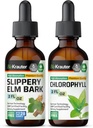 BIO KRAUTER Slippery Elm Βάμμα 2 Fl. Oz. & Chlorophyl Βάμμα 2 Fl. Oz.