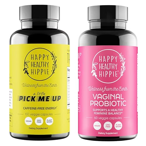 Happy Healthy Hippie Κολπικά Προβιοτικά για τις γυναίκες & Pick Me Up Χάπια Φυσικής Ενέργειας
