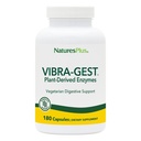 Natures Plus Vibra-Gest - 180 κάψουλες - Χορτοφαγική Digestive Υποστήριξη συμπλήρωμα με προβιοτικά, Ζωντανά Φρούτα & Φυτικά Ένζυμα - Φυσικοί Ζωντανοί Πολιτισμοί - 180 εξυπηρετήσεις