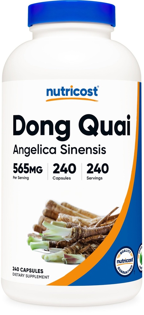 Nutricost Dong Quai 565mg, 240 Capsules (Angelica Sinensis) - Vegetarian Caps, Non-GMO, Gluten Free