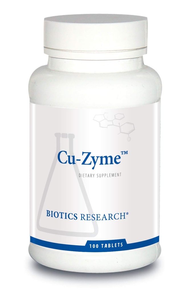 Biotics Research Cu- Zyme Essential Mineral Supplement, Ενεργειακός Μεταβολισμός, Απορρόφηση σιδήρου, Υγιή Οστά, Ανοσοποιητική λειτουργία 100 δισκία