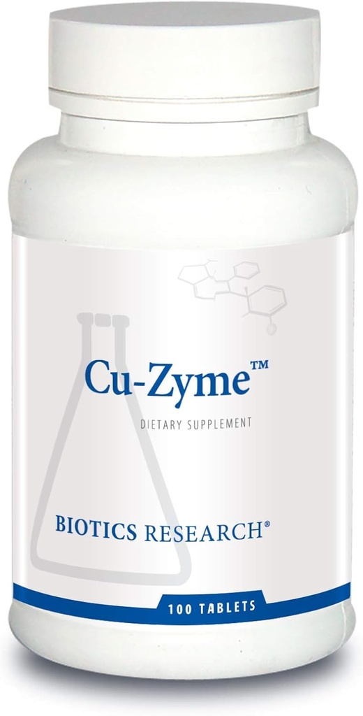 Biotics Research Cu- Zyme Essential Mineral Supplement, Ενεργειακός Μεταβολισμός, Απορρόφηση σιδήρου, Υγιή Οστά, Ανοσοποιητική λειτουργία 100 δισκία