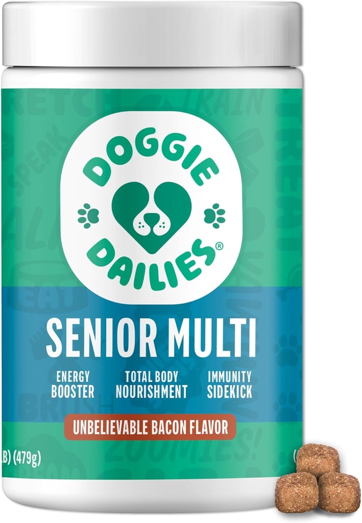 Doggie Dailies Senior Essentials Multivitamin for Dogs Soft Chews 