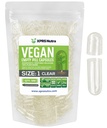 XPRS Nutra Μέγεθος 1 Κενές κάψουλες - 500 Count Clear Empty Vegan Κάψουλες - Χορτοφαγικά Χάπια - DIY Καψάκιο Φυτικών Γέμισμα- Χάπια Veggie για Do-It-Yourself Συμπληρώματα