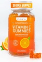 Python Vitamin C + Echinacea συμπλήρωμα για την Ανοσία και την Υγεία του Πνεύμονα, υποστηρίζει την παραγωγή κολλαγόνου, την ενυδάτωση του δέρματος, την ανοσία και την υγεία, 60 Vegan Gummy Chews για ενήλικες & παιδιά - 1 μήνα προσφοράς