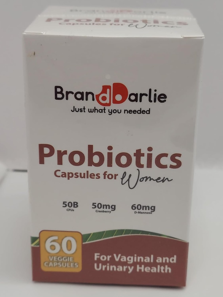 Probiotics Κάψουλες για γυναίκες – 50 δις CFUs με Cranberry & D-Mannose για Κολπική και Ουρική Υγεία – 60 κάψουλες Veggie