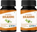 Brahmi 120 δισκία – USDA Organic Bacopa Monnieri συμπλήρωμα – Υποστηρίζει την εστίαση, την ηρεμία και τη μνήμη – Herbal Nootropic* - Συσκευασία των 2
