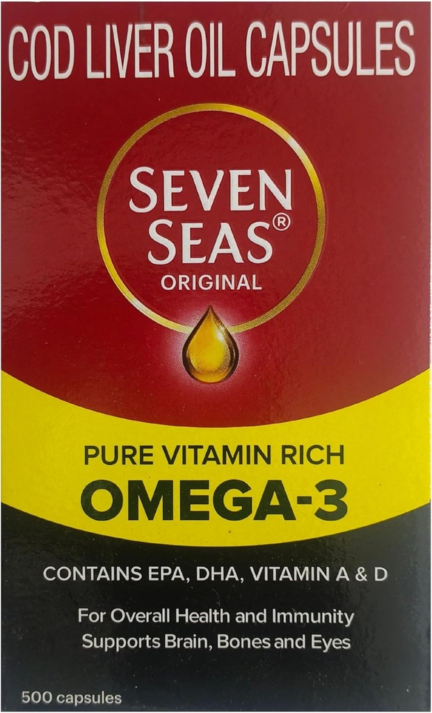 Seven Seas Cod Liver Fish Oil 500 Capsules